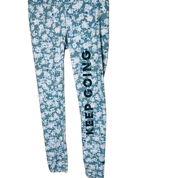 Lady Boss Beautiful Floral High Waisted Lady Boss Leggings Size Medium - Picture 3 of 10